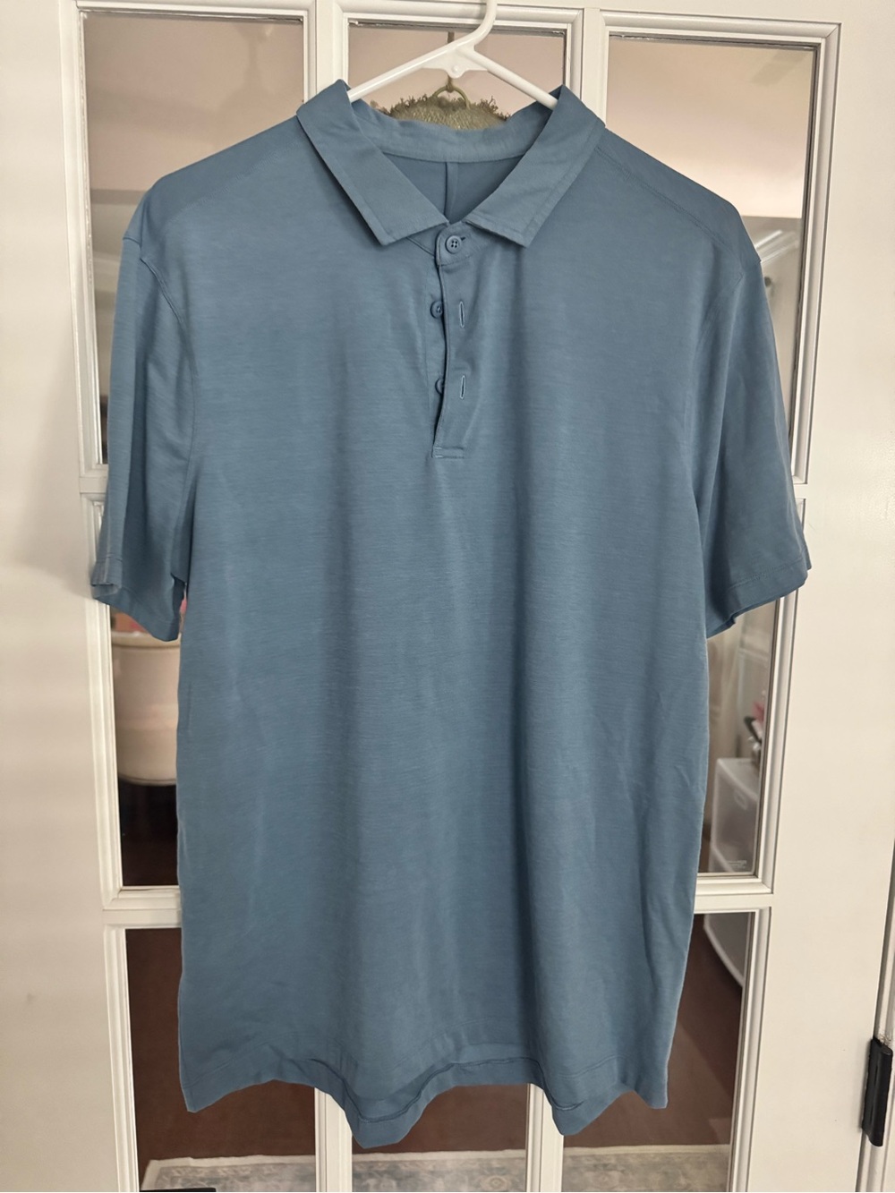 lululemon athletica Men's Polo Shirt - Dusty Blue